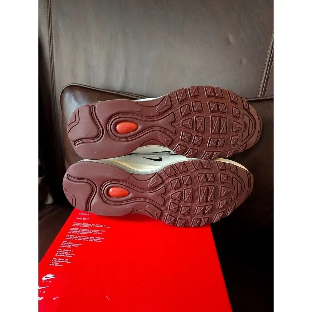 Nike Air Max 97 Retro Summit White Dark Team Dragon Red Black 1 90 95 FN6957 101 - Picture 3 of 5